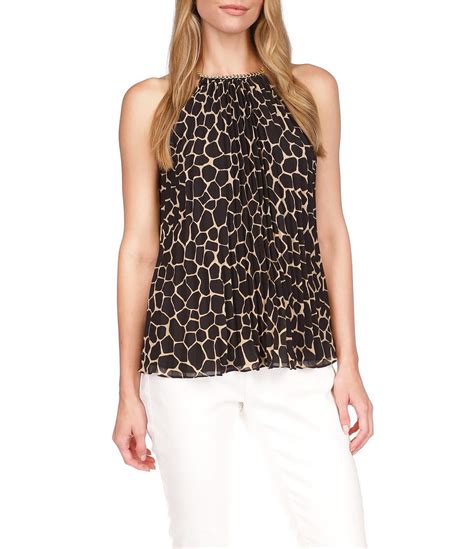 michael kors knitted sleeveless top|Michael Kors elastic waist top.